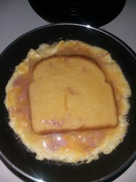 French Toast in frying pan