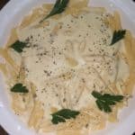 easy homemade Alfredo sauce recipe, pasta