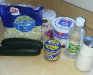 Cabbage Cucumber Salad - Go Money Mom