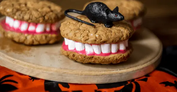 Dracula denture cookies