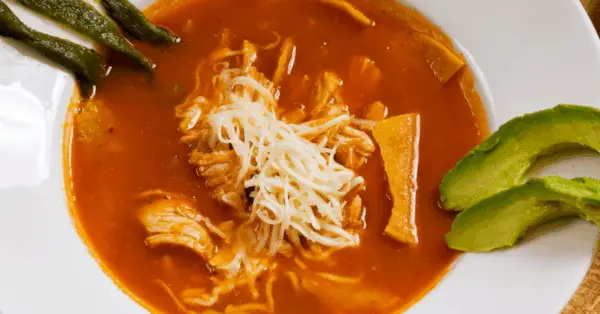 Chicken Tortilla Soup in a bowl