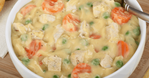 Creamy Chicken Fajita Soup in a bowl