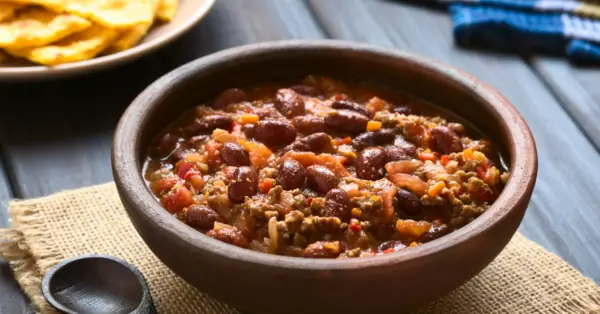 chili in a bowl