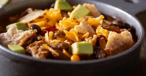 taco soup in a bowl
