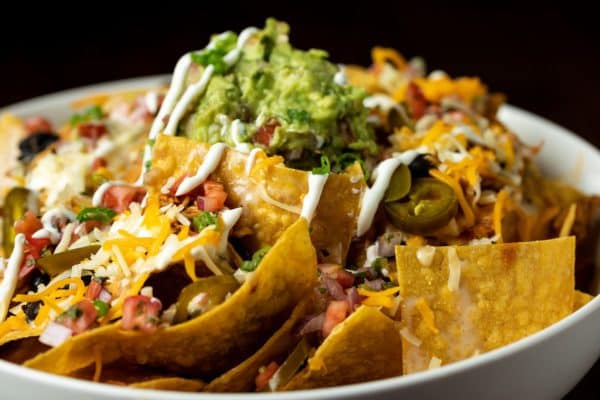 nachos, chips, food