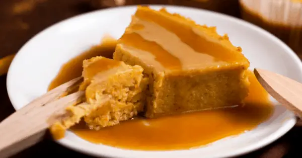 pumpkin cheesecake on a plate