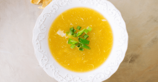 Egg Drop Soup in a bowl