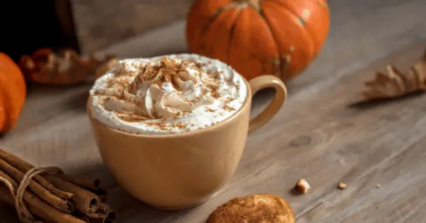 pumpkin spiced latte in a cup