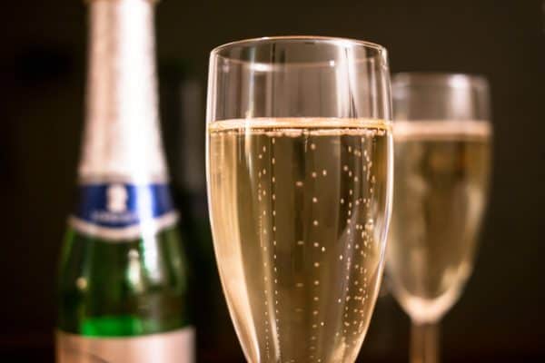 champagne, piccolo, champagne glass