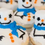 Christmas snowman cookies