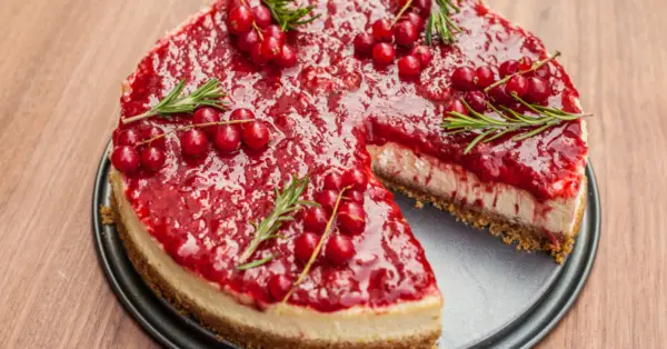 cranberry cheesecake