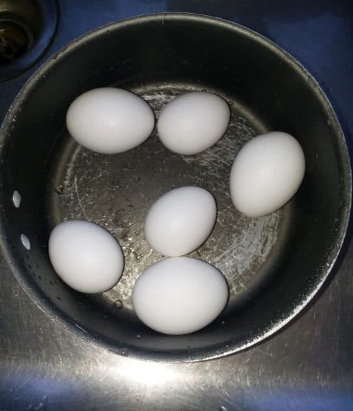 eggs in a pot