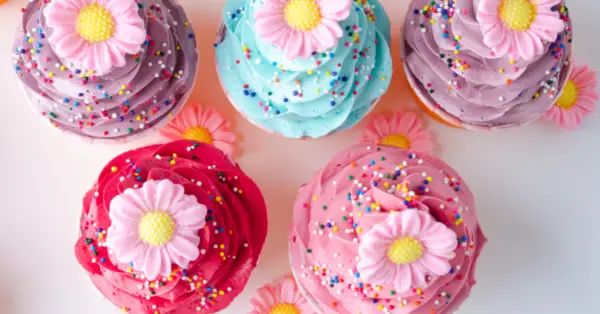 flower cupcakes