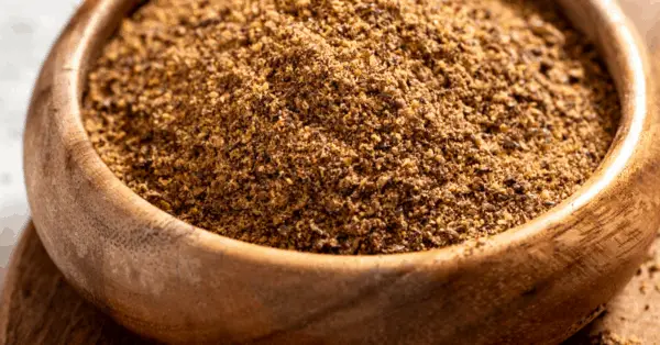 ground flaxseed in a bowl