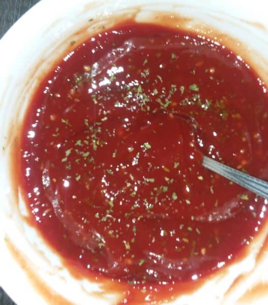 bbq sauce in a bowl