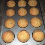 zucchini muffins in muffin pan