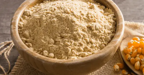 corn flour in a bowl