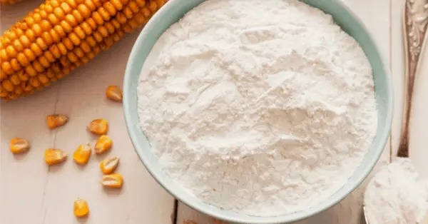 corn starch in a bowl