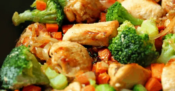 roasted chicken and veggies