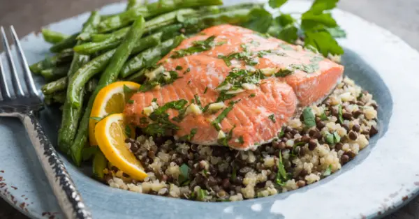 salmon and green beans