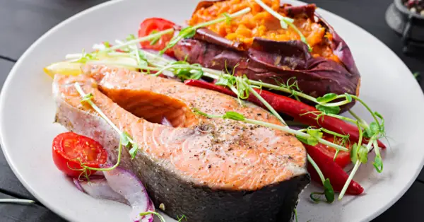 salmon and sweet potato