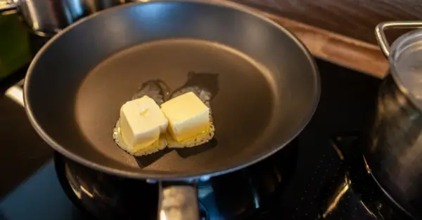 butter in a pan