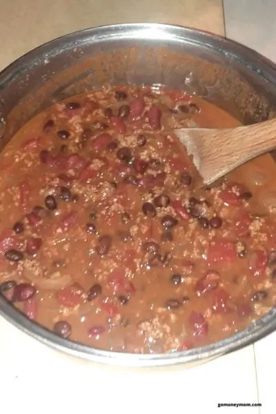 chili in a pot