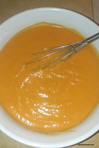 pumpkin pudding in a bowl