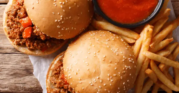 sloppy joes and French fries