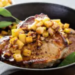 pork chops and apples