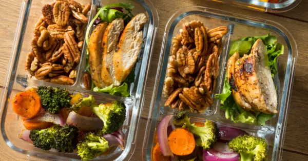 chicken and vegetable meal prep 