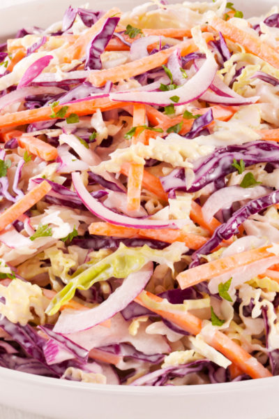coleslaw in a bowl