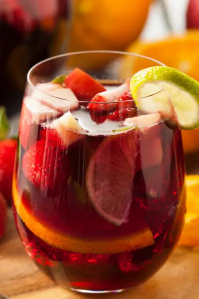 Strawberry Watermelon Rose Sangria