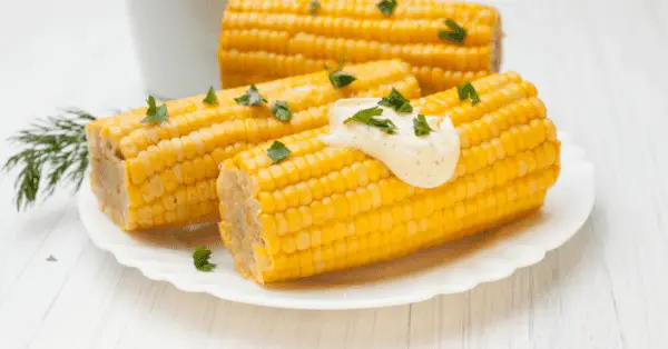 corn on a plate