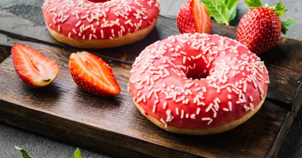 strawberry glazed donuts