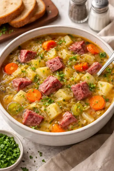Corned Beef and Cabbage Soup