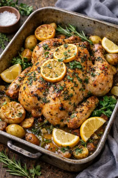 lemon herb roasted chicken