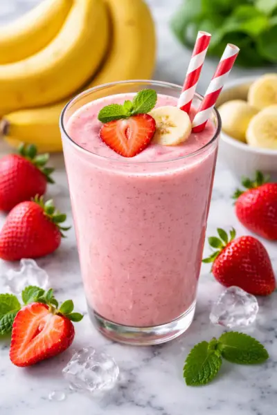 strawberry banana smoothie